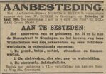 Aanbestedingsaankondiging.
<br/>
Nieuwsblad van het Noorden, 1926-03-27